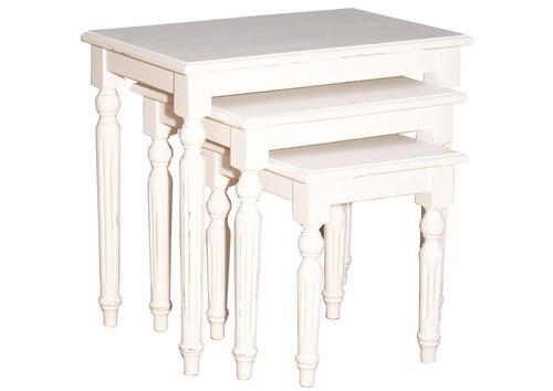 Tables gigognes pieds tournés pin massif style anglais