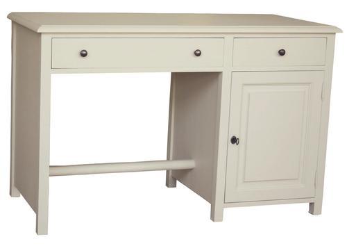 Bureau ligne épurée en pin massif porte et tiroirs