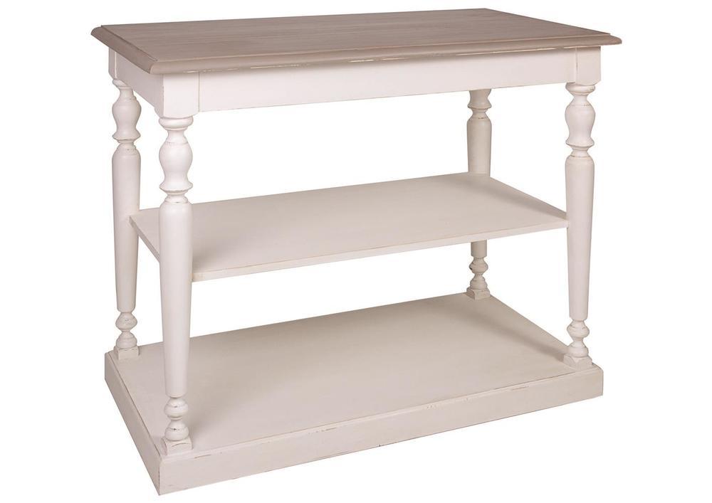 Petite console en pin massif pieds tournés