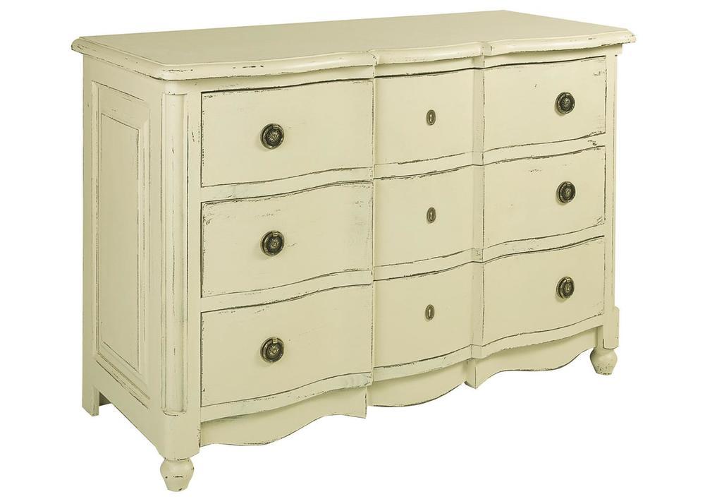 Charmante commode 3 tiroirs poignées métalliques 2