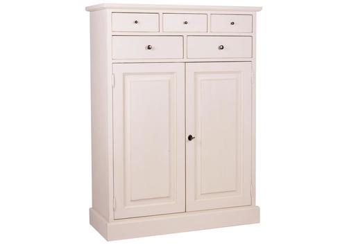 Meuble 2 portes 5 tiroirs en pin massif