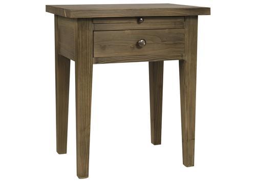 Chevet en pin massif 1 tiroir 1 tablette lignes épurées