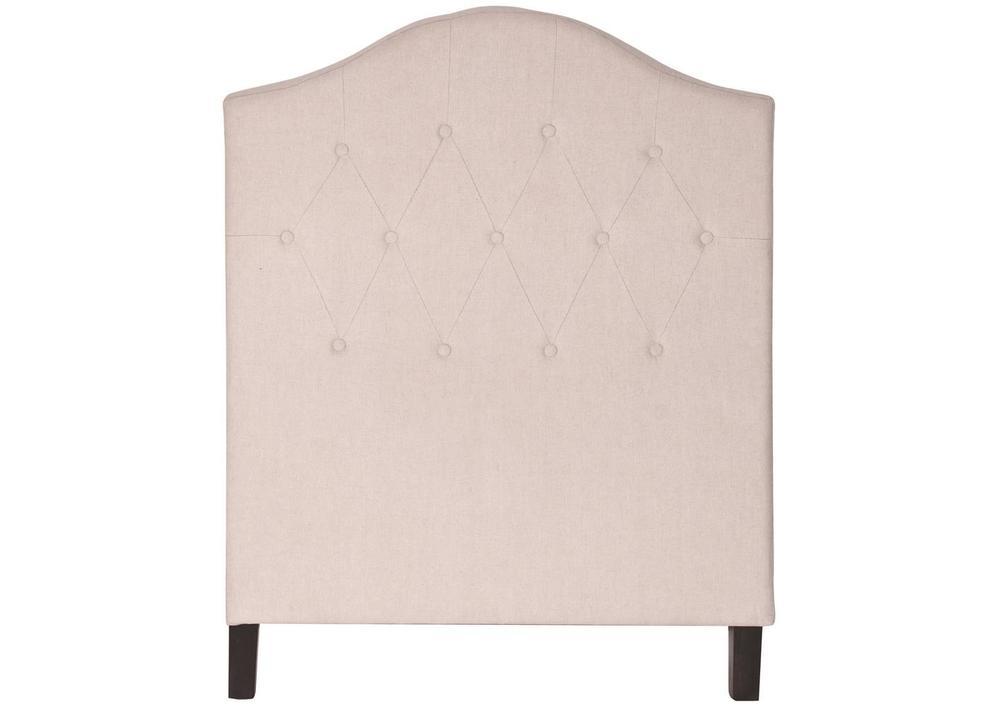 Tête de lit capitonnée tissu forme arrondie