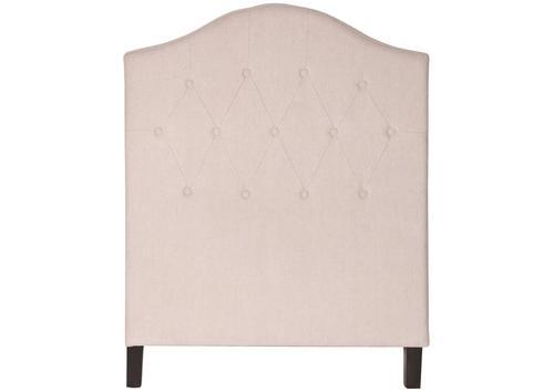 Tête de lit capitonnée tissu forme arrondie