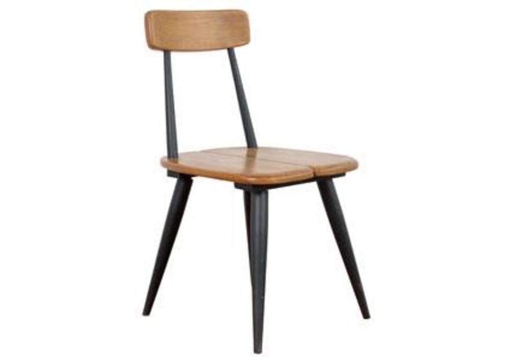 Chaise originale en pin assise bois