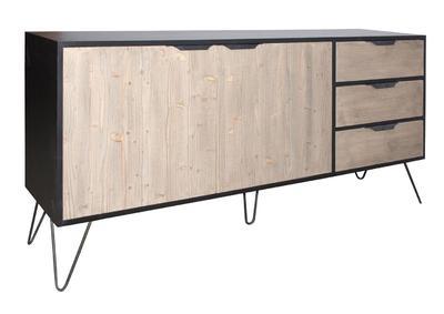 Bahut bas pieds métal style scandinave