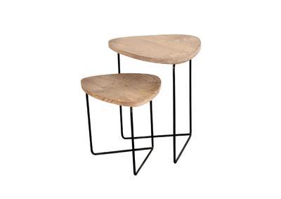 Tables gigognes pieds métal style atelier