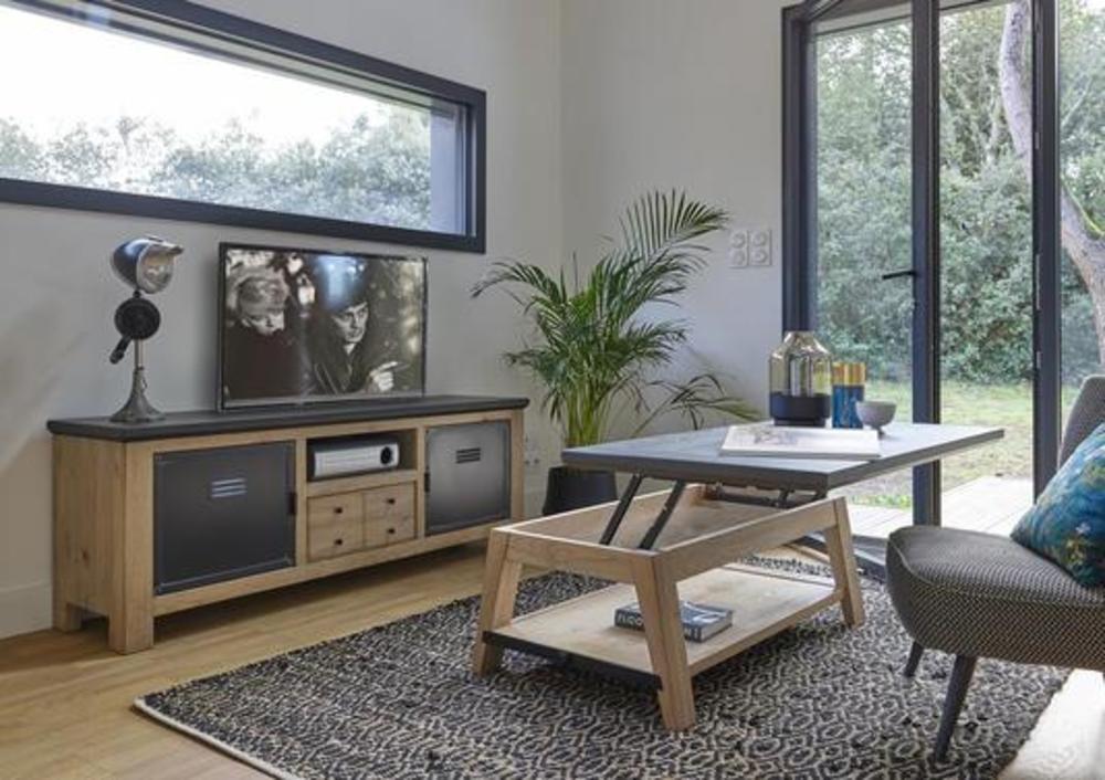 Table basse plateau relevable 2