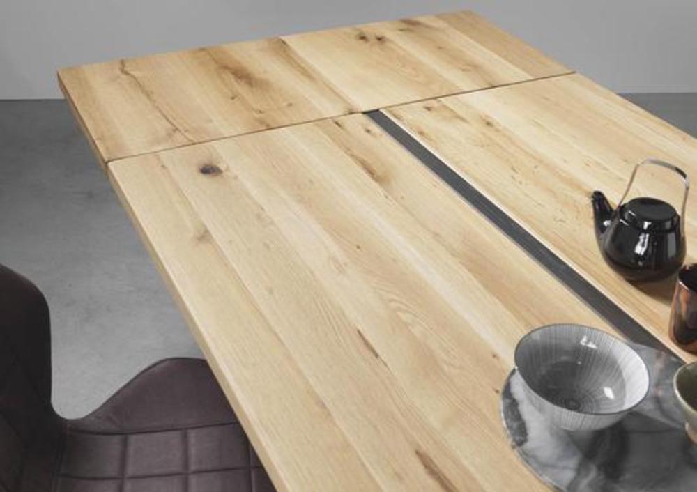 Table de repas pieds métal noir croisés 2