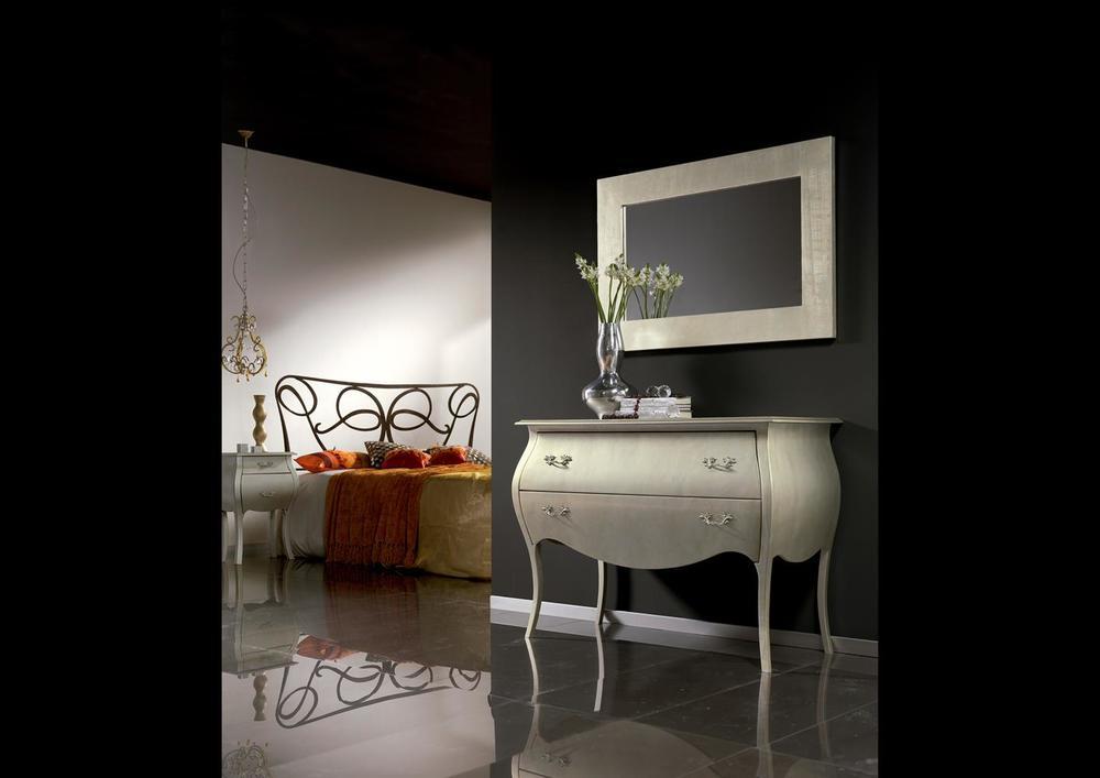 Commode 3 tiroirs laquée noire 2
