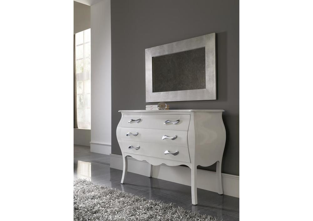 Commode 3 tiroirs laquée noire 3