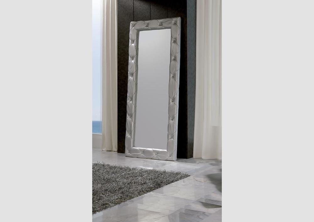 Miroir contemporain laqué blanc 4