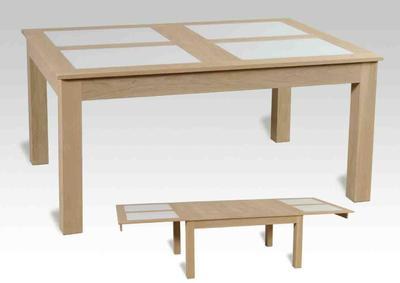 Table rectangulaire de 140 à 210cm, 2,3 ou 4 allonges