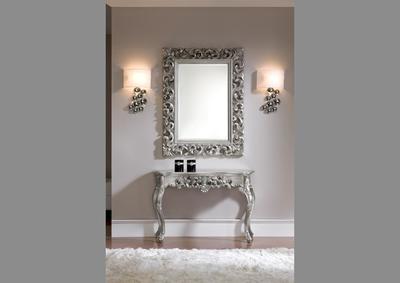 Miroir original argent style baroque
