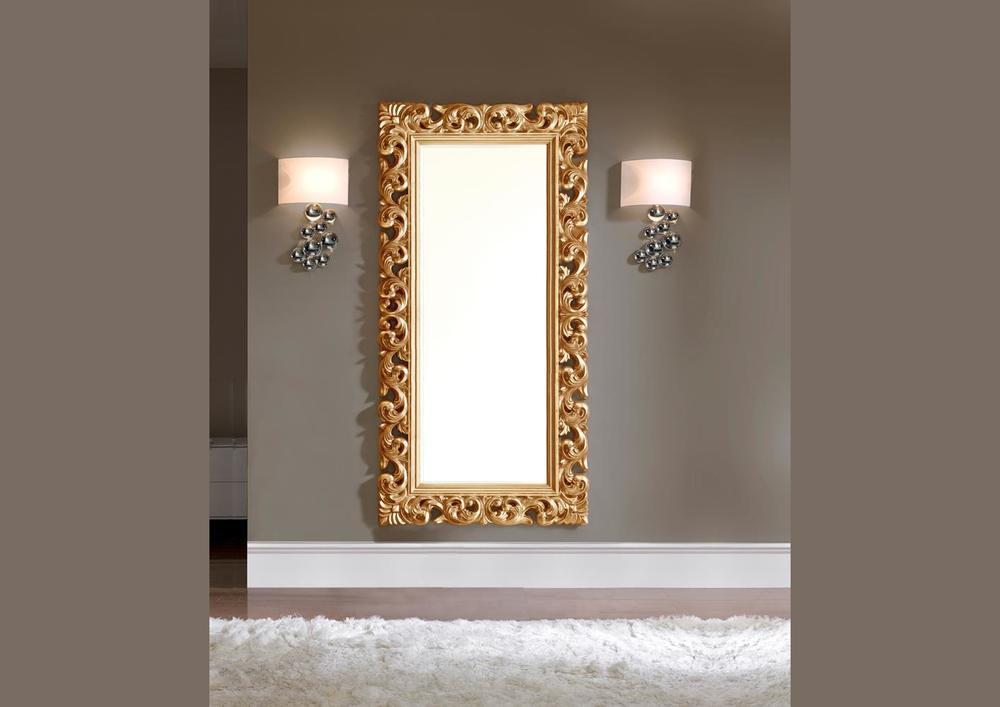 Miroir style baroque couleur or 1