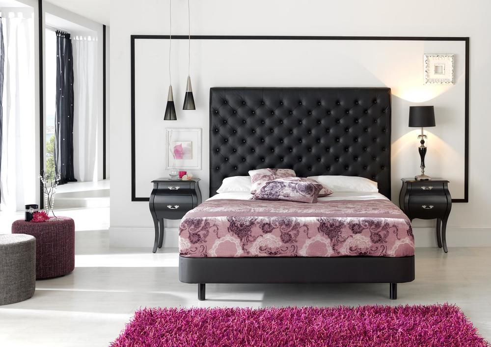 Lit capitonné doré avec lit coffre 4