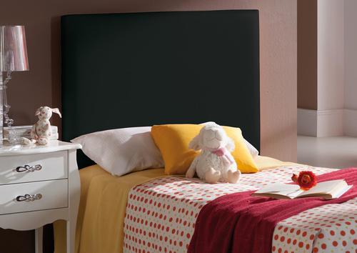 Tête de lit en pvc noir