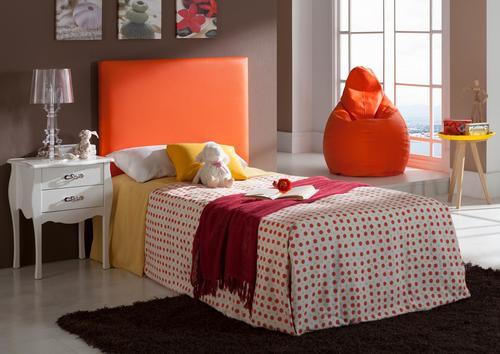 Tête de lit en pvc orange