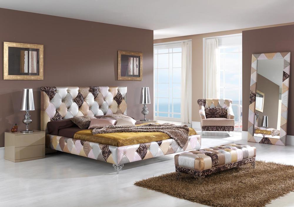 Lit contemporain patchwork 1