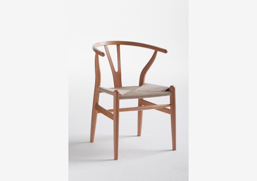 Chasie originale en bois et assise corde 4