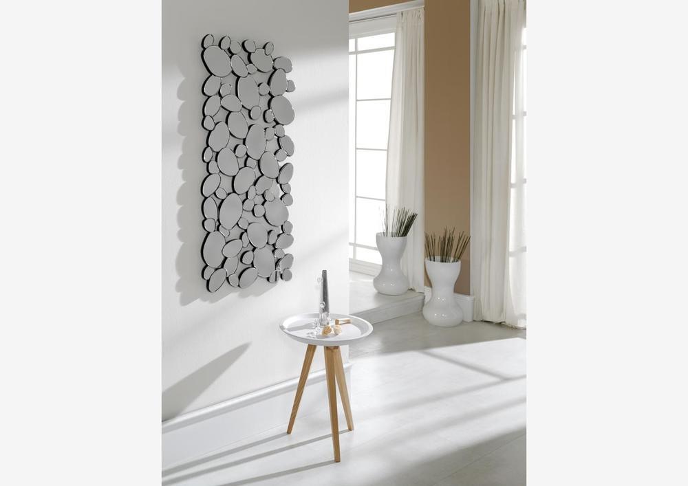 Petite table de salon style rétro blanche