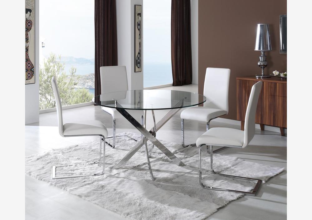 Table rectangle contemporaine en verre 3
