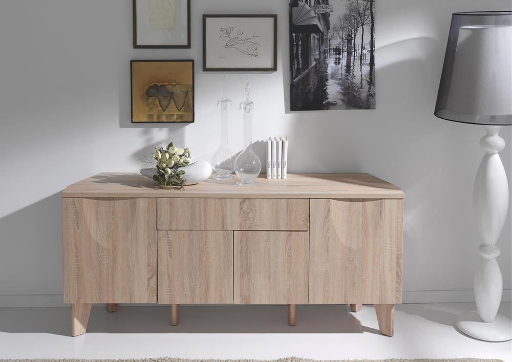 Enfilade originale en mélaminé noyer 2