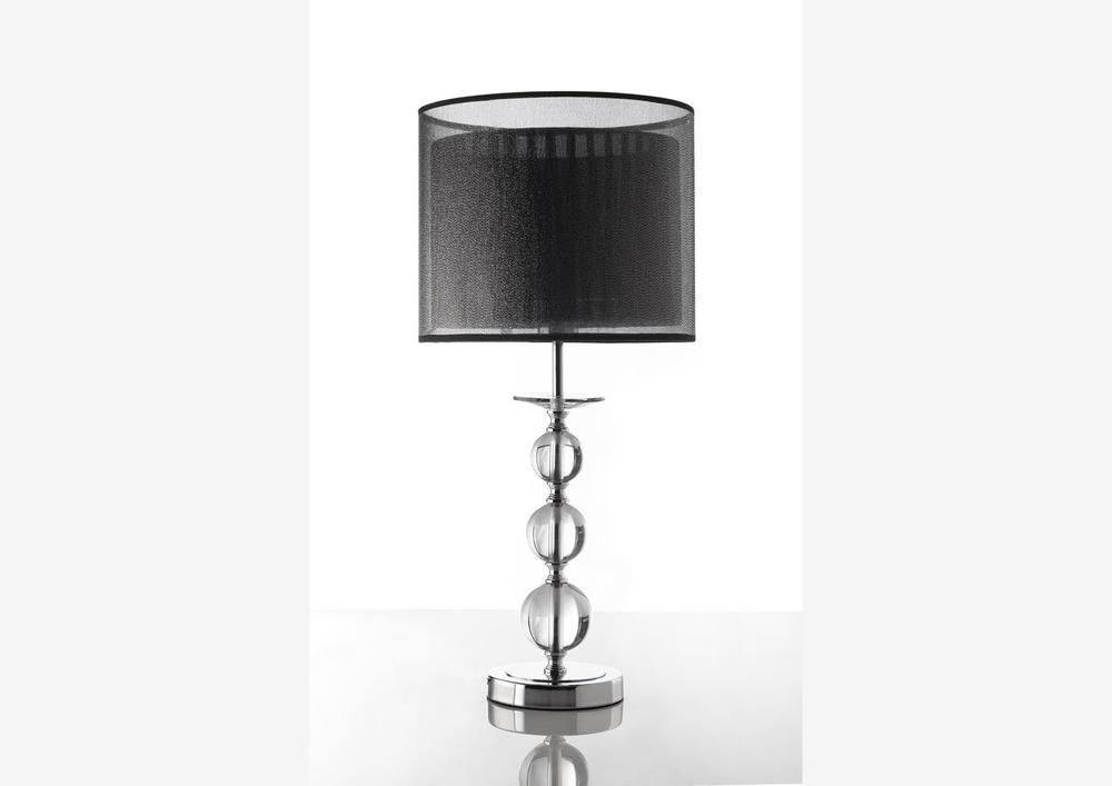Lampe moderne noire et transparente 1