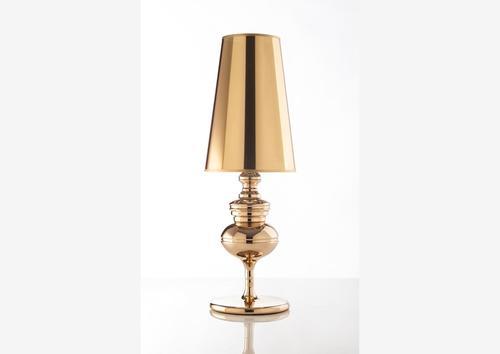Lampe contemporaine forme orginale doré