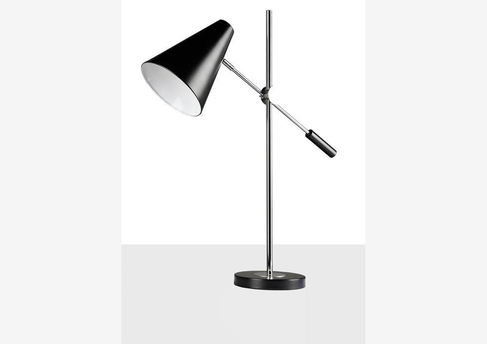 Lampe moderne amovible noire