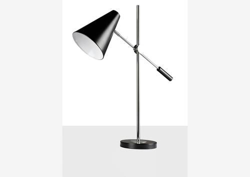 Lampe moderne amovible noire