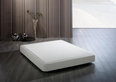 Sommier tapissier original en PVC blanc