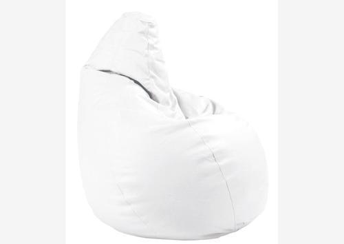 Pouf original en pvc blanc