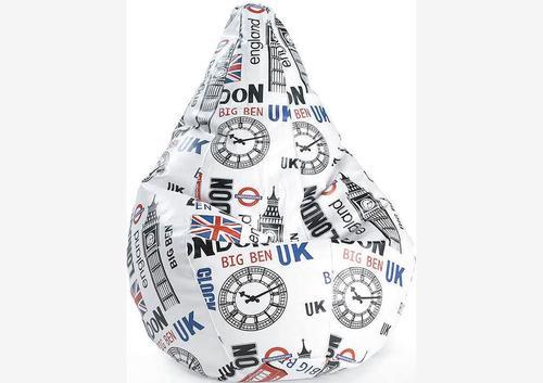 Pouf original imprimé Londres