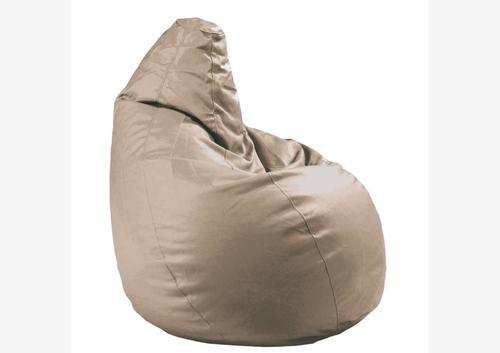 Pouf original en pvc beige