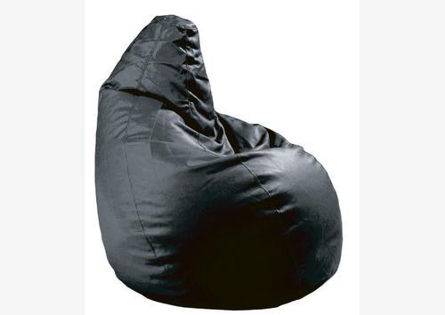 Pouf original en pvc noir