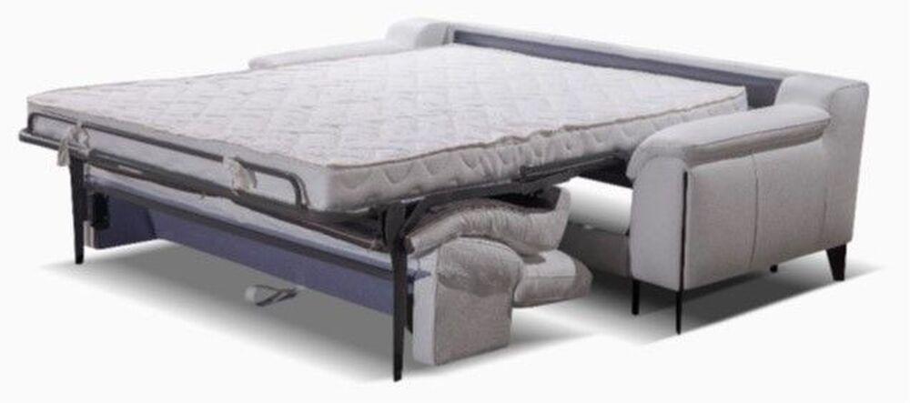 Canapé 3 places convertible en cuir couchage 140 2