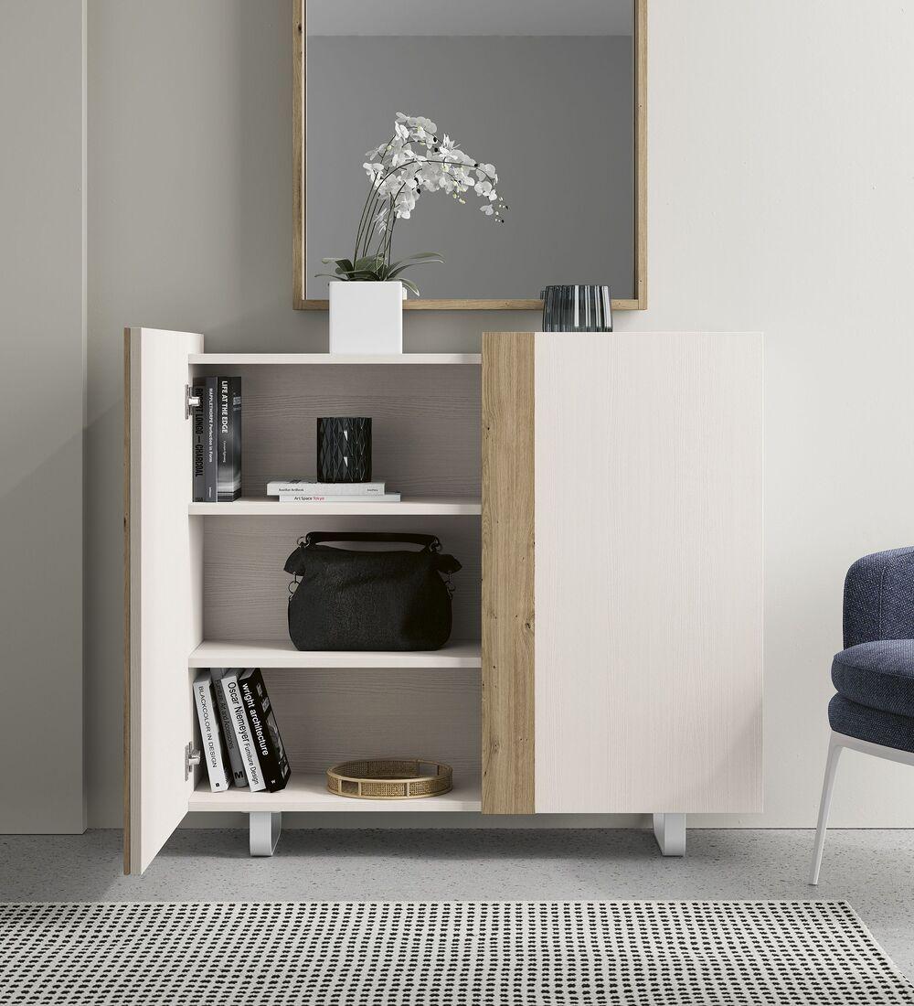 Meuble d'entrée contemporain avec grand espace de rangement 2