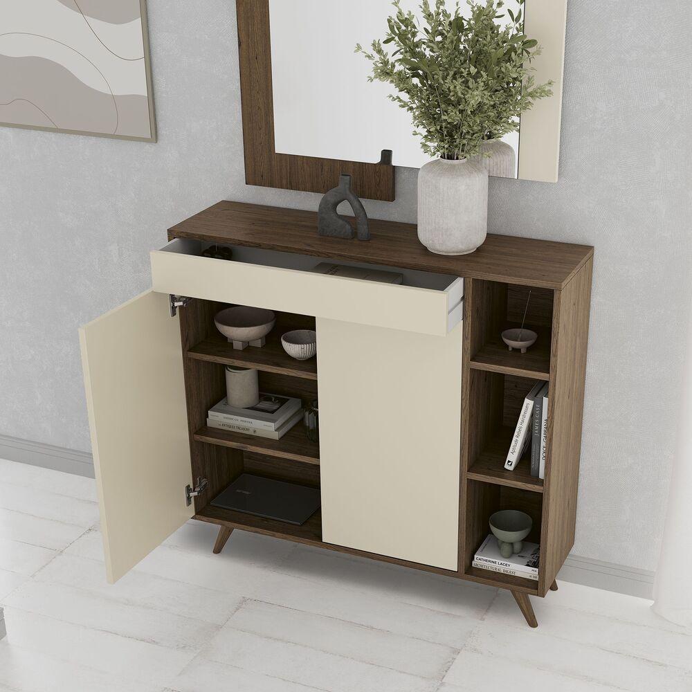 Meuble d'entrée minimaliste en bois  2