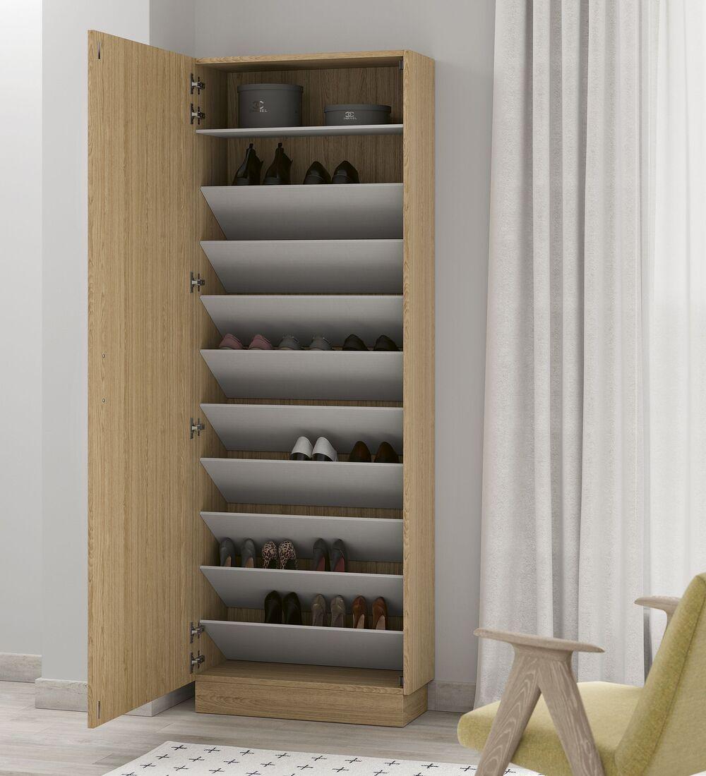 Meuble à chaussure haut avec miroir 2