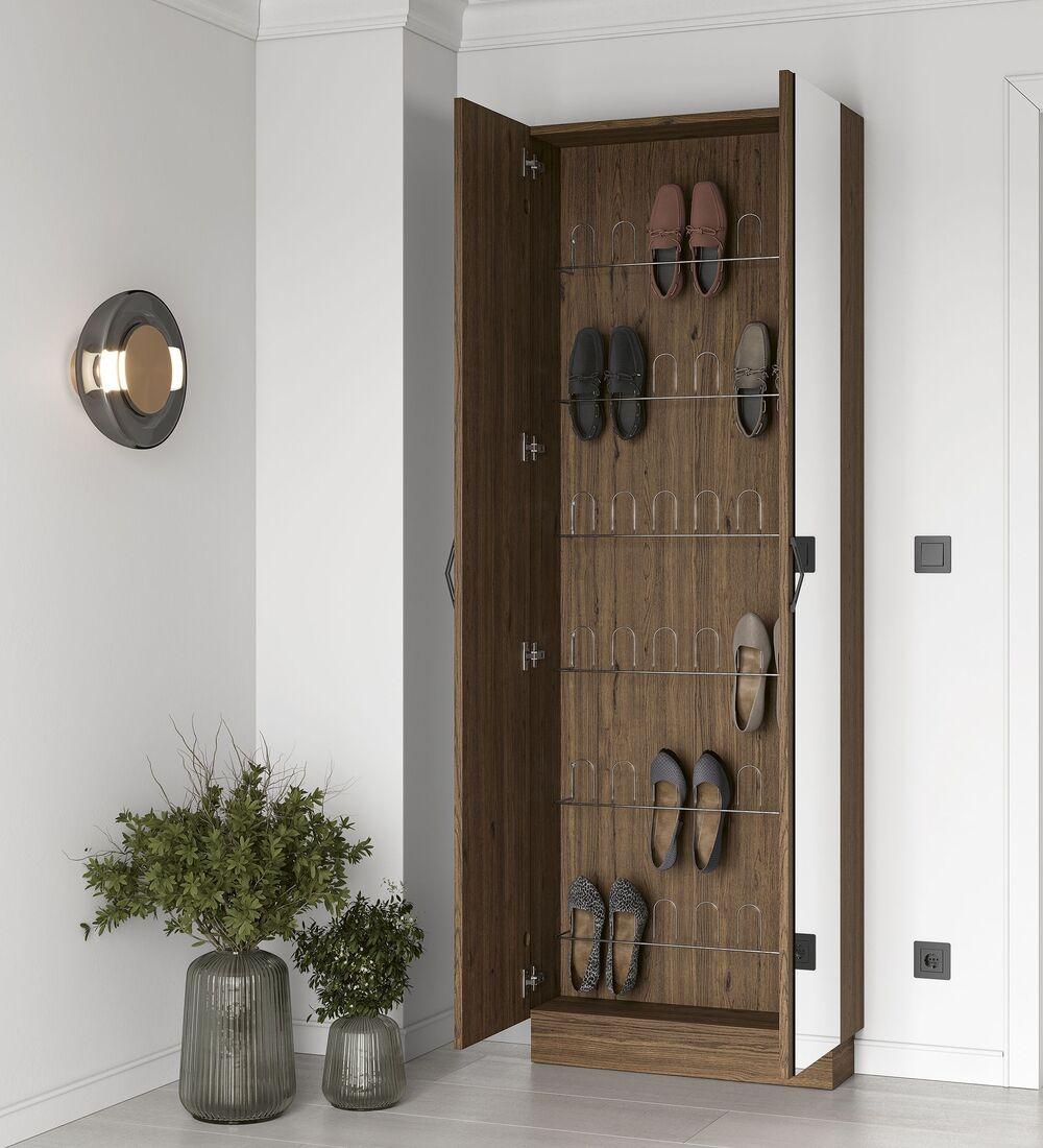 Meuble à chaussures 2 portes vitrées plusieurs configurations possibles 2