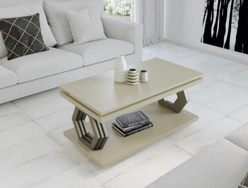 Table basse relevable pieds design