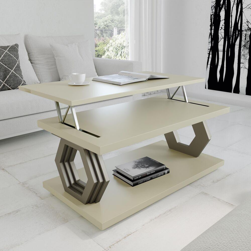 Table basse relevable pieds design 2