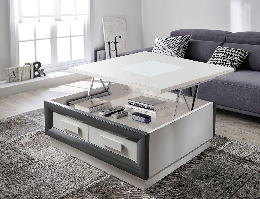 Table basse dinette carrée style contemporain 2