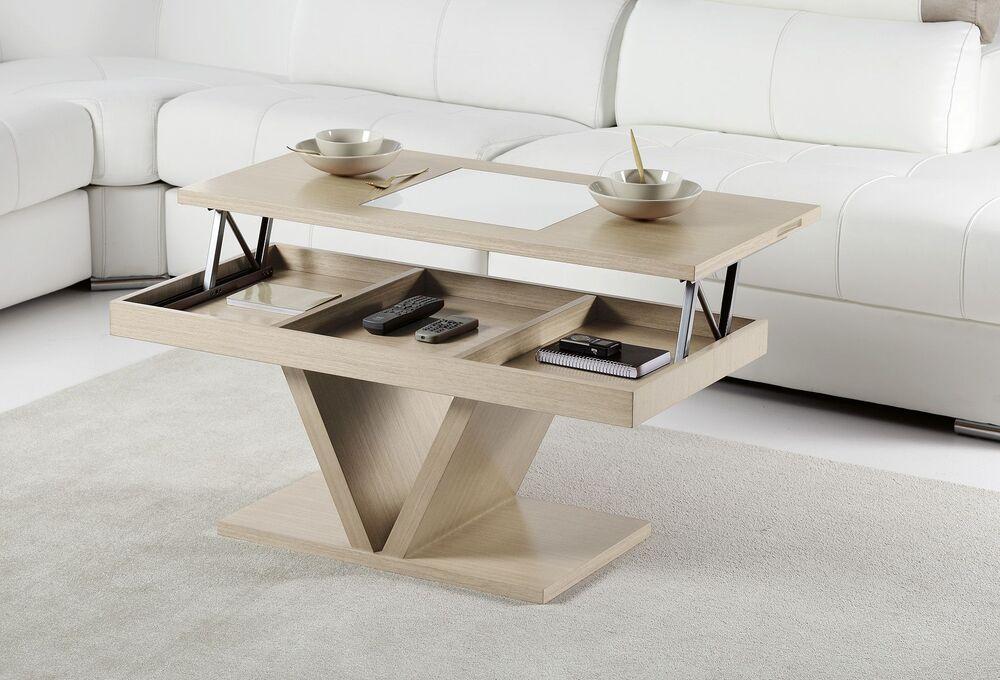 Table basse dinette pied central en V  2