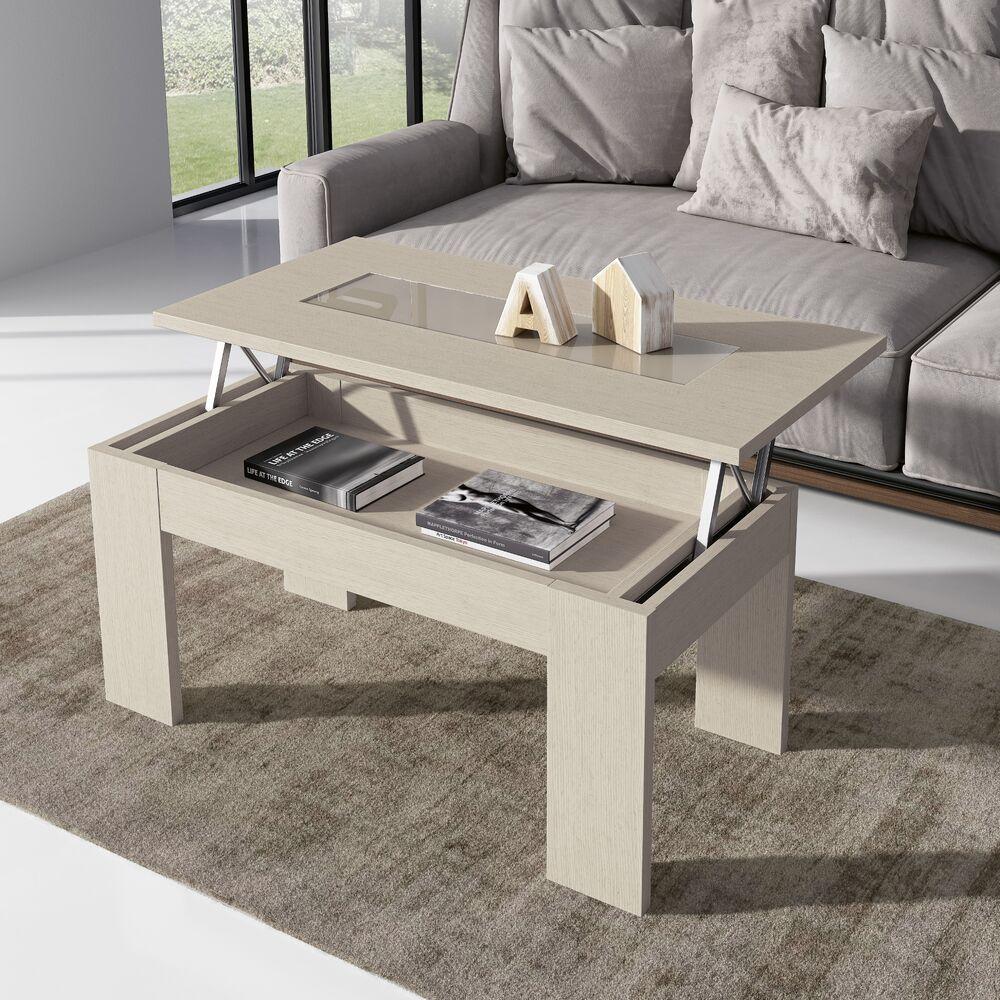 Table basse plateau relevable esthétique classique 2