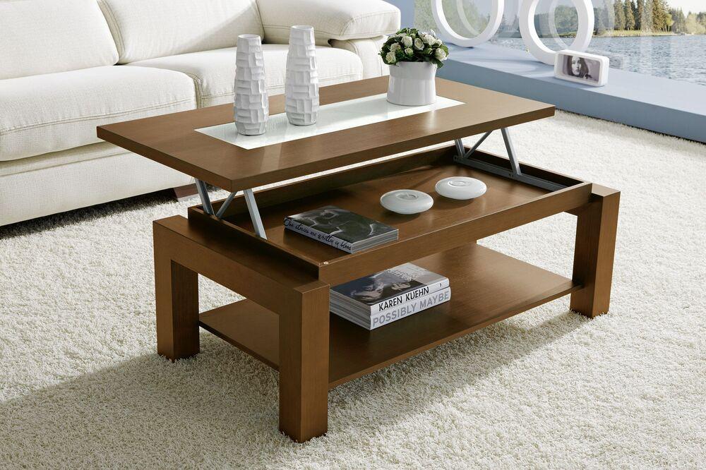 Table basse moderne plateau relevable  2