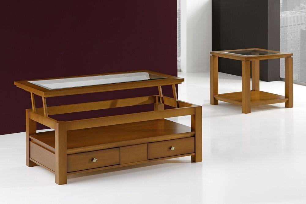 Table basse dinatoire avec tiroirs de rangement 2