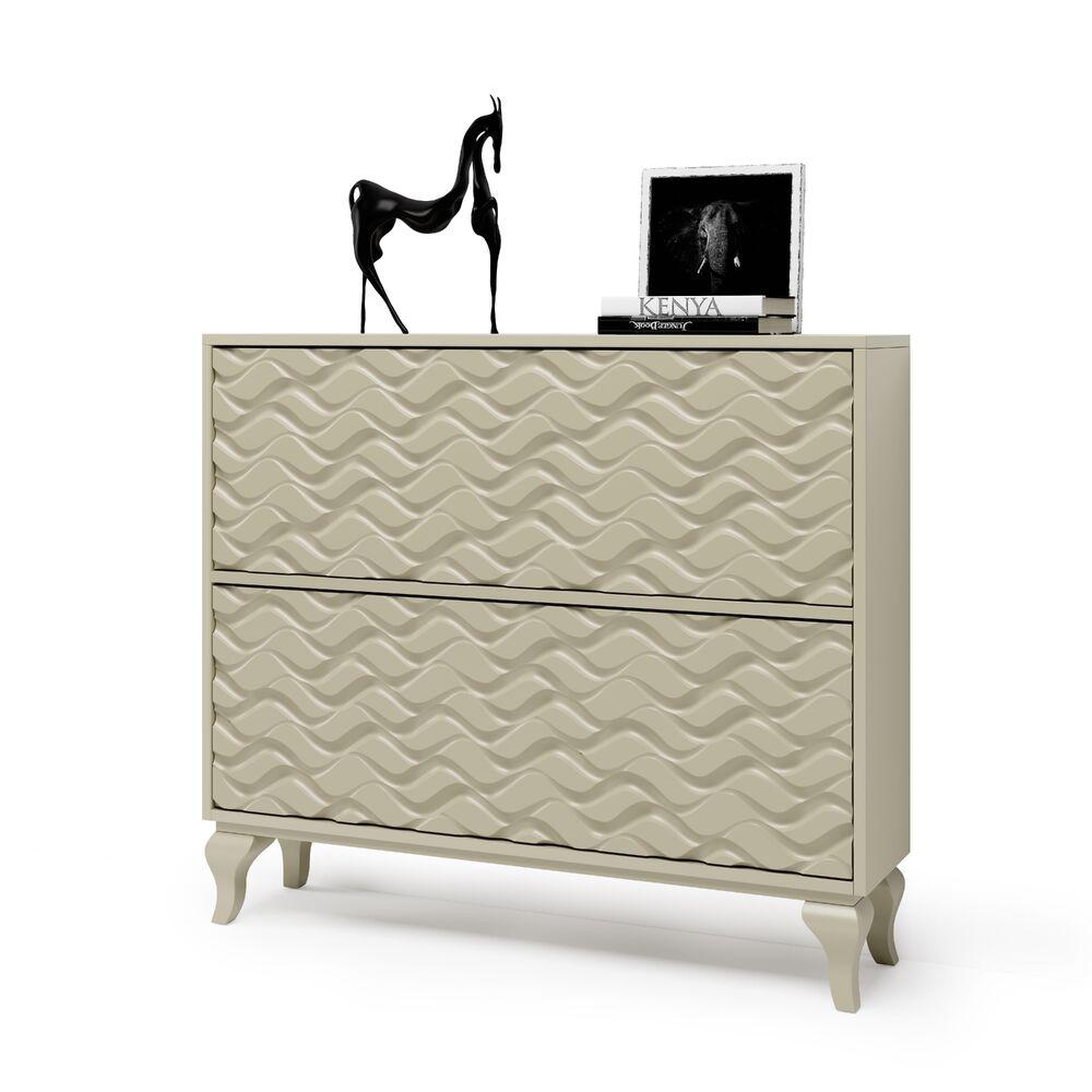 Meuble à chaussures façade et pieds personnalisables  3