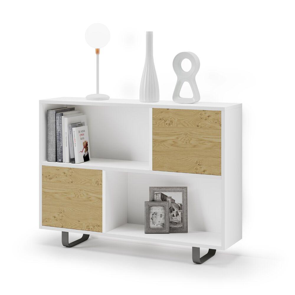 Meuble d'entrée aux façades et pieds personnalisables  3